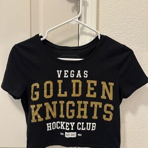Vegas Golden Knights Black Crop Top